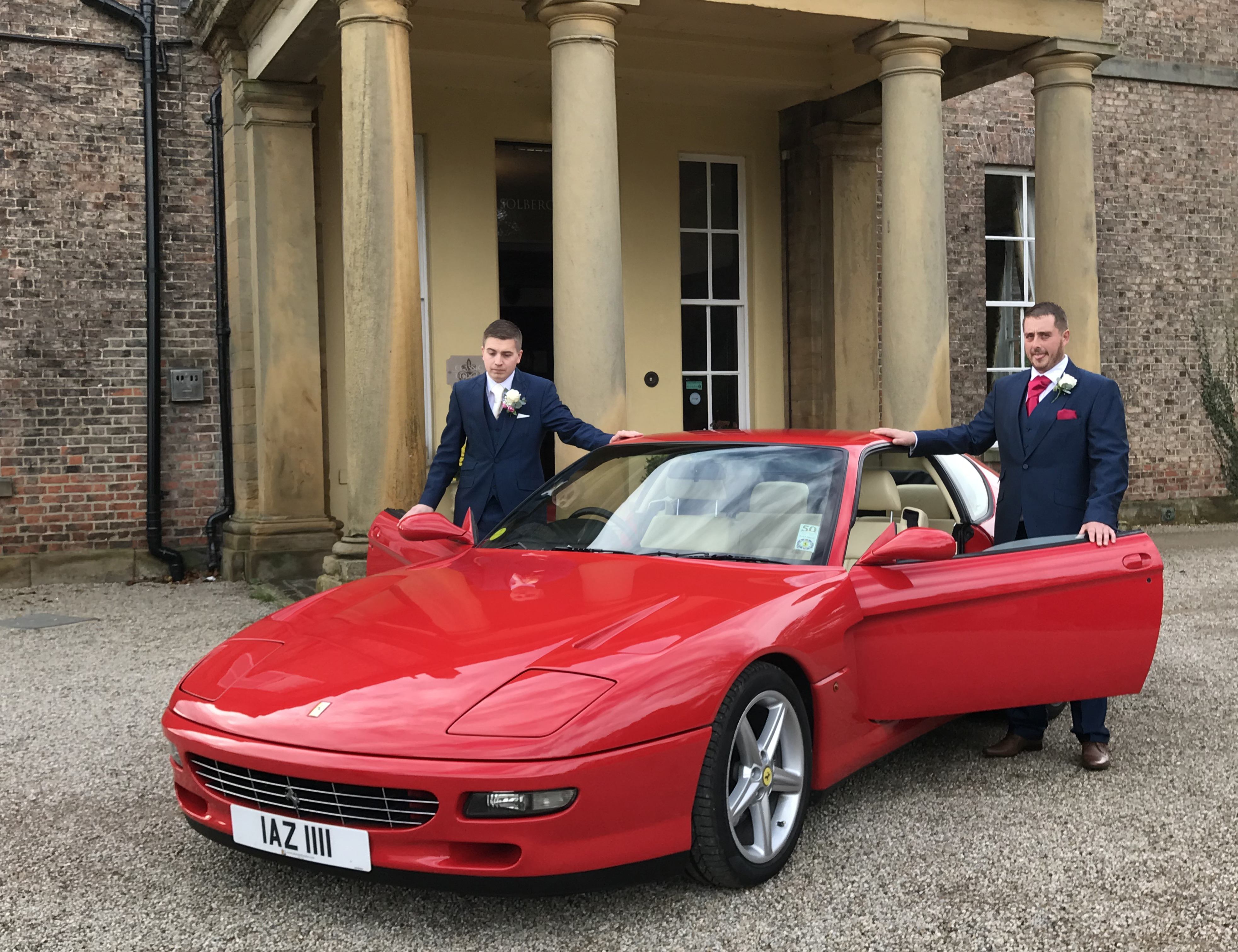 Ferrari 456GT with Groom and Bestman